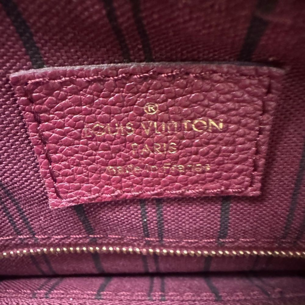 Louis Vuitton Bordeaux Purple LV Monogram Empreinte Speedy Bandoulière 25 Bag - Picture 14 of 16
